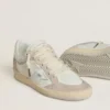 Damen-Modell «Ball Star LTD» aus Nappaleder und Wildleder mit silbernem Lederstern und Swarovski-Kristallen