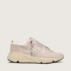 Damen-Running Sole aus puderrosa Leder mit silbernem Stern