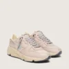 Damen-Running Sole aus puderrosa Leder mit silbernem Stern