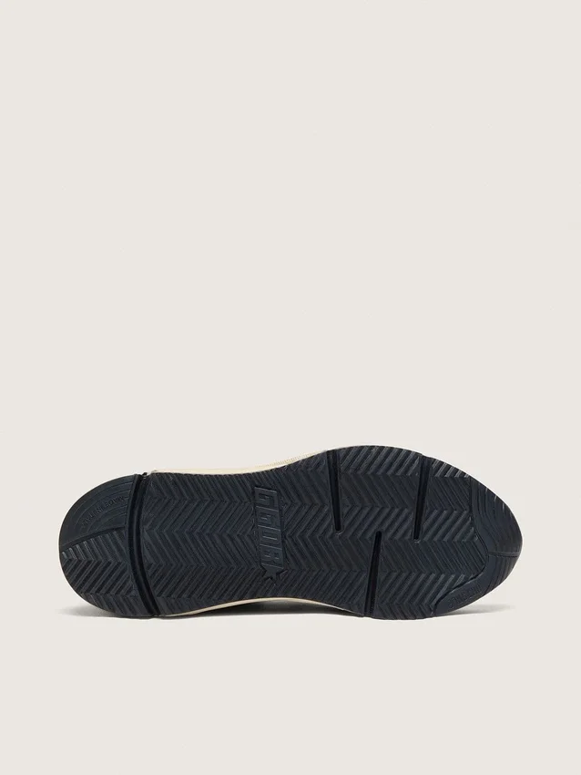 Damen-Running Sole aus puderrosa Leder mit silbernem Stern