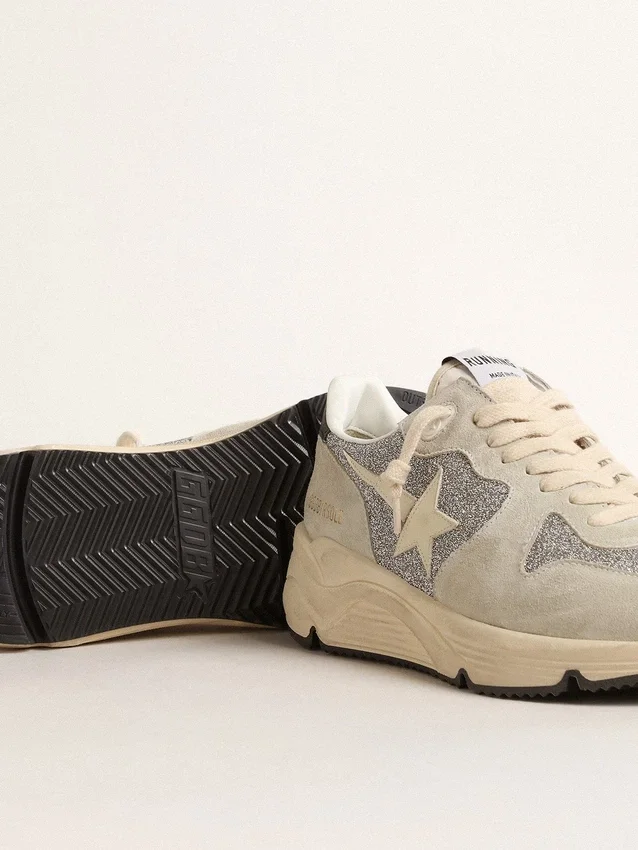 Damen-Running Sole mit Swarovski-Kristallen und elfenbeinfarbenem Stern verziert