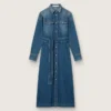 Damen-Shirtkleid aus Denim mit Gürtel