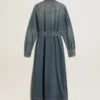 Damen-Shirtkleid aus Denim mit Gürtel