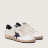 Damen-Sneaker «Ball Star» aus Nappa mit schwarzem Stern und schwarzer Fersenlasche
