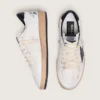 Damen-Sneaker «Ball Star» aus Nappa mit schwarzem Stern und schwarzer Fersenlasche