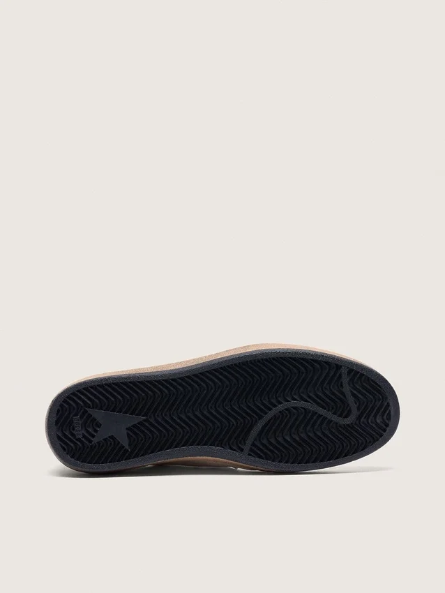 Damen-Sneaker «Ball Star» aus Nappa mit schwarzem Stern und schwarzer Fersenlasche