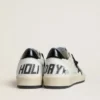 Damen-Sneaker «Ball Star Wishes» aus Nappa mit schwarzem Naplak-Stern und Fersenlasche