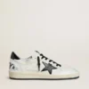 Damen-Sneaker «Ball Star Wishes» aus Nappa mit schwarzem Naplak-Stern und Fersenlasche