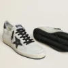Damen-Sneaker «Ball Star Wishes» aus Nappa mit schwarzem Naplak-Stern und Fersenlasche