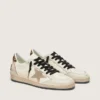 Damen-Sneaker «Ball Star Wishes» mit Stern aus Wildleder und Fersenlasche aus Ponyfell mit Leopardenmuster