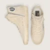 Damen-Sneaker «Francy» aus beigem Wildleder mit silbernem Glitzerstern