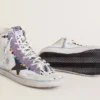 Damen-Sneaker «Francy Penstar LAB» mit schwarzem Lederstern und mehrfarbigen Nieten