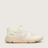 Damen-Sneaker «Running Sole» aus Mesh und weissem Nappa