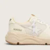 Damen-Sneaker «Running Sole» aus Mesh und weissem Nappa