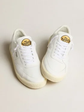Damen-Sneaker «Tenth Star» aus weissem Leder