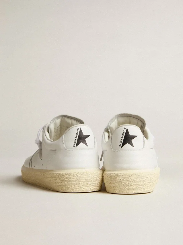Damen-Sneaker «Tenth Star» aus weissem Leder