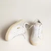 Damen-Tennissneaker aus weissem Leder