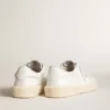Damen-Tennissneaker aus weissem Leder
