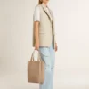 Damen-Weste aus Wollmischung in Khaki
