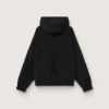 Damen-Windjacke aus schwarzem Nylon mit Ton-in-Ton-Kristallen