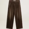 Damenhose aus Baumwolle mit mittlerer Waschung