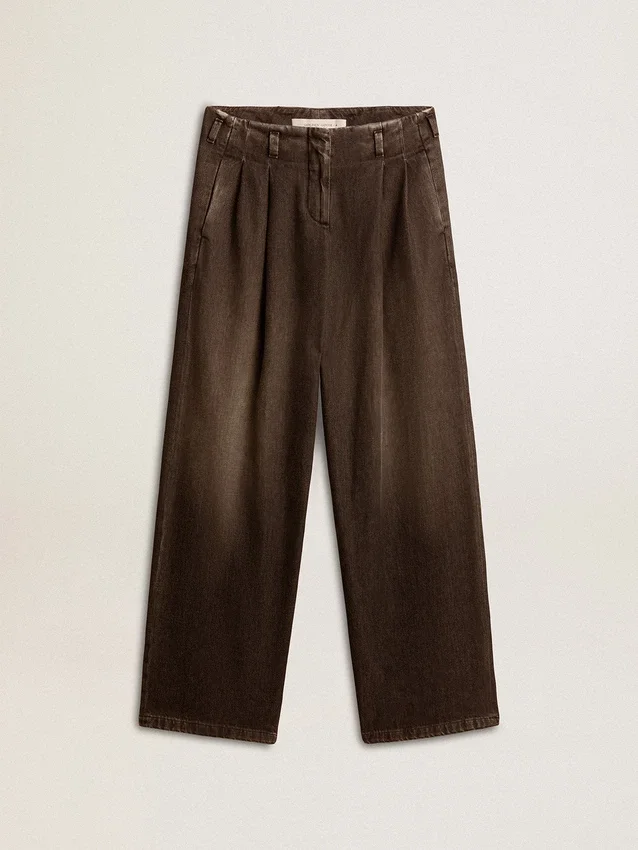 Damenhose aus Baumwolle mit mittlerer Waschung