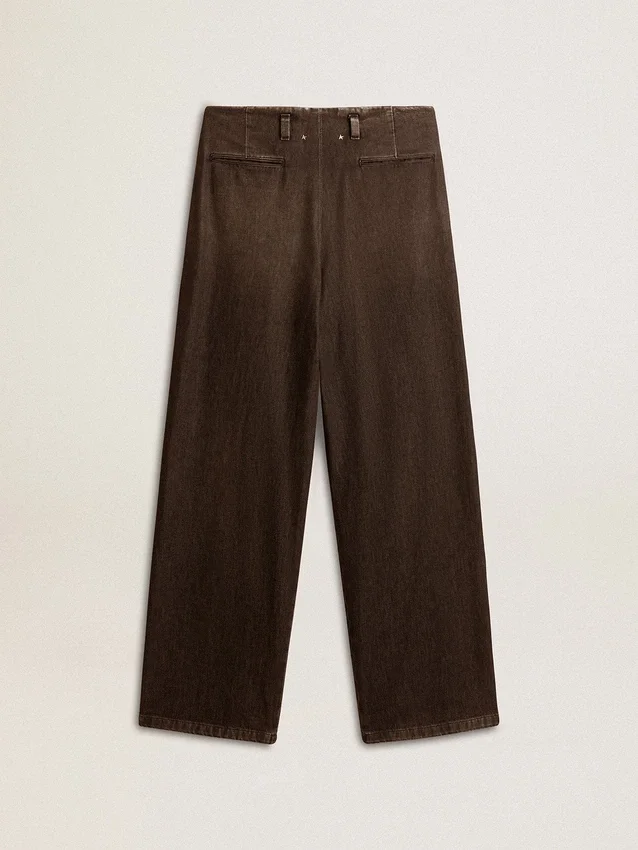 Damenhose aus Baumwolle mit mittlerer Waschung
