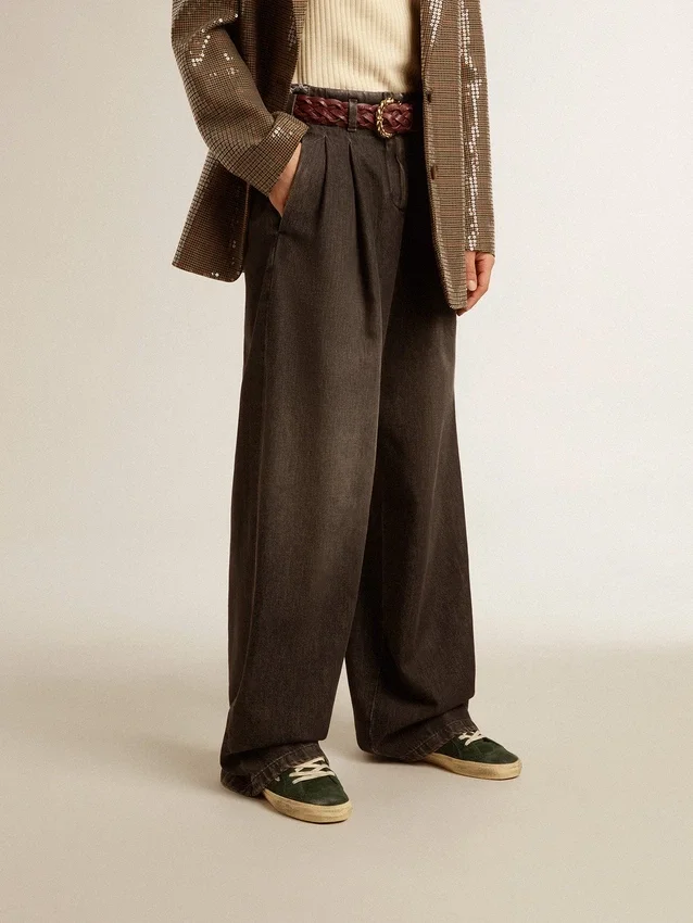 Damenhose aus Baumwolle mit mittlerer Waschung