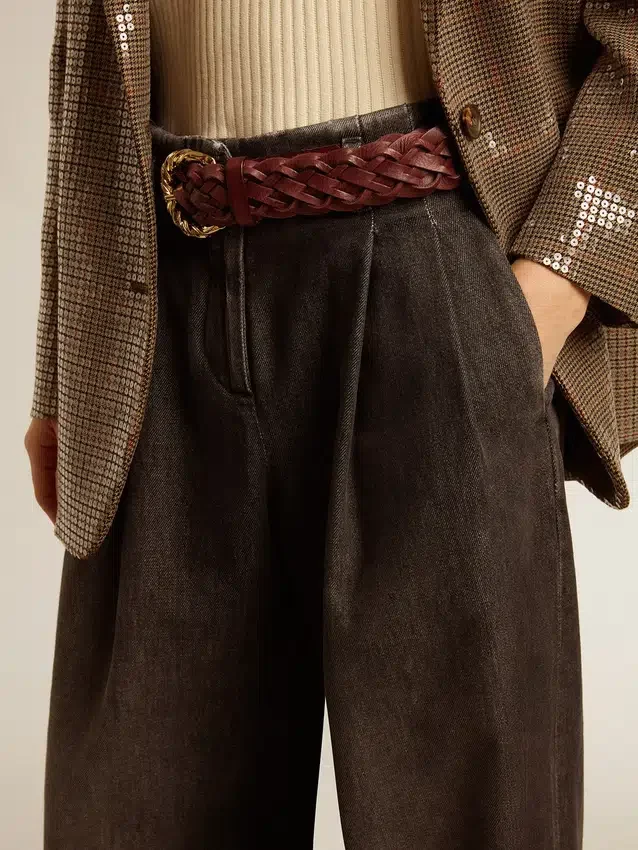 Damenhose aus Baumwolle mit mittlerer Waschung