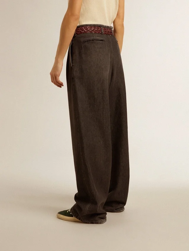 Damenhose aus Baumwolle mit mittlerer Waschung