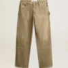 Damenhose aus Baumwolle mit Used-Look