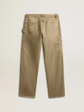 Damenhose aus Baumwolle mit Used-Look