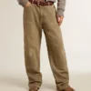 Damenhose aus Baumwolle mit Used-Look