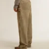 Damenhose aus Baumwolle mit Used-Look