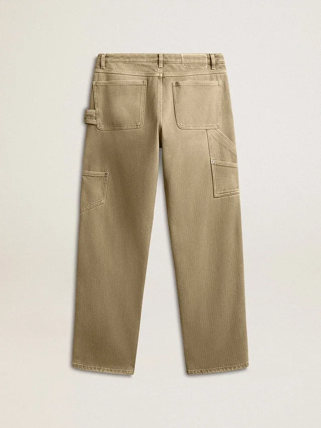 Damenhose aus Baumwolle mit Used-Look