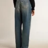 Damenjeans mit mittlerer Waschung