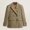 Doppelreihiger Damen-Blazer aus Shetlandwolle