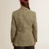 Doppelreihiger Damen-Blazer aus Shetlandwolle