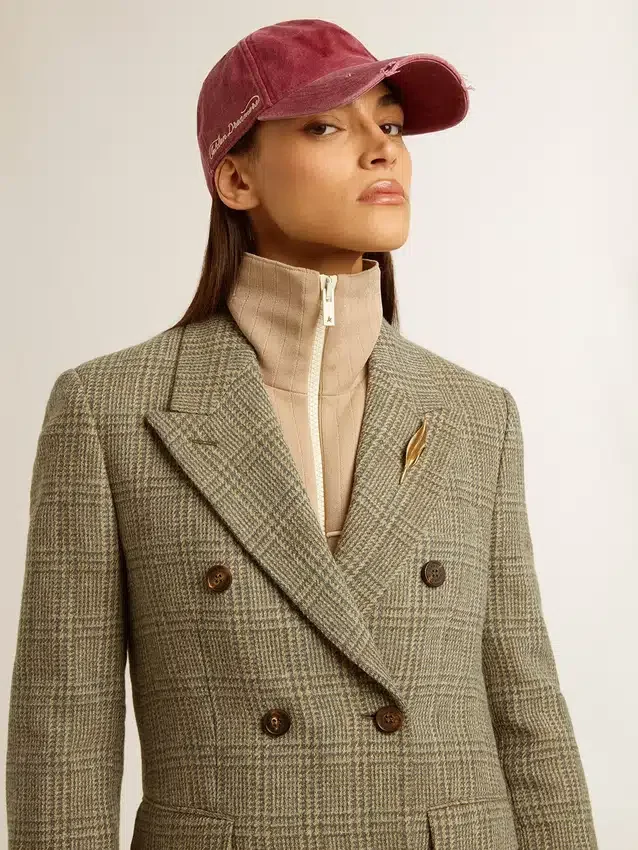 Doppelreihiger Damen-Blazer aus Shetlandwolle