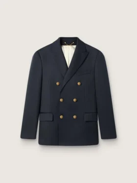 Doppelreihiger Herren-Blazer in Dunkelblau