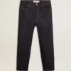 Dunkelblaue Herrenjeans aus One-Wash-Denim
