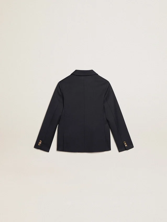 Dunkelblauer Blazer für Jungen mit doppelreihiger Knopfleiste