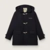 Dunkelblauer Dufflecoat mit Kapuze für Jungen