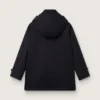 Dunkelblauer Dufflecoat mit Kapuze für Jungen