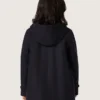 Dunkelblauer Dufflecoat mit Kapuze für Jungen