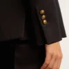 Dunkelblauer Zweireiher-Blazer für Damen