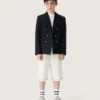 Dunkelblauer Zweireiher-Blazer für Jungen