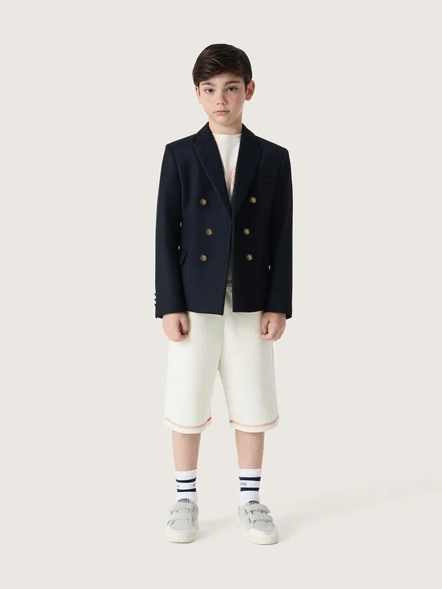 Dunkelblauer Zweireiher-Blazer für Jungen