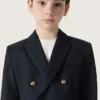Dunkelblauer Zweireiher-Blazer für Jungen