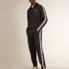 Dunkelblaues Sweatshirt mit weissem Streifen und kontrastierenden blauen Sternen